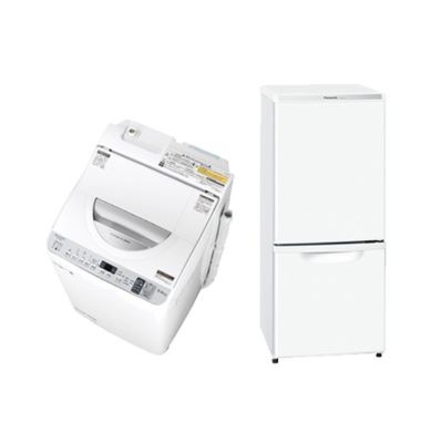 SKレンタルサービスの洗濯乾燥機と2ドア冷蔵庫のセット